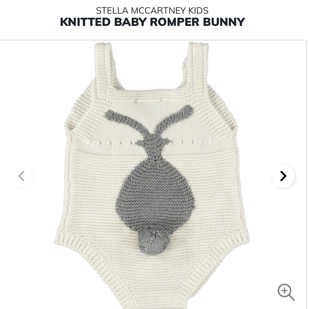 Stella McCartney Kids Knitted bodysuit, Size 9M